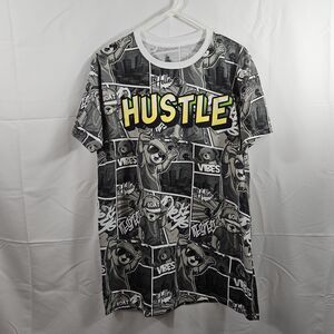 Launder Bailey Apparel Shirt Adult L Hustle Graphic Bear Black EUC